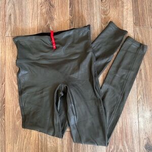 SPANX Dark Green Leggings